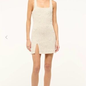 STAUD Le Sable Mini Dress - ivory